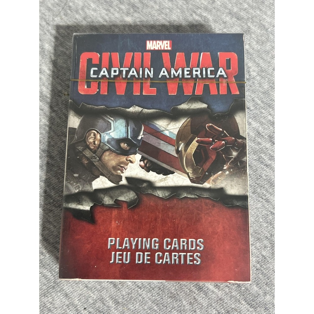 Marvel Captain America Civil War Playing Cards Deck Aquarius 52-351 New Sealed
